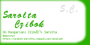 sarolta czibok business card